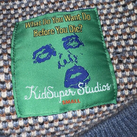 KidSuper Studios Face Wool Sweater Vest Multicolor Men’s Sz S RARE EUC - Picture 7 of 10